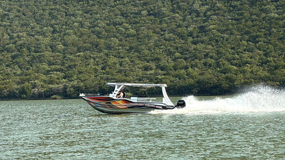 Alu-CZ777 Aluminium Tri-Hull Fishing Boat (on trailer)