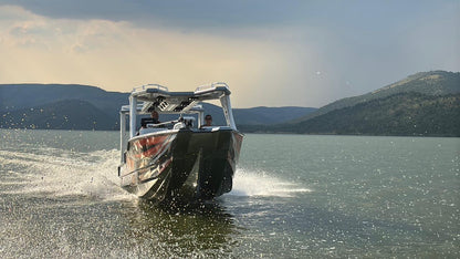Alu-CZ777 Aluminium Tri-Hull Fishing Boat (on trailer)