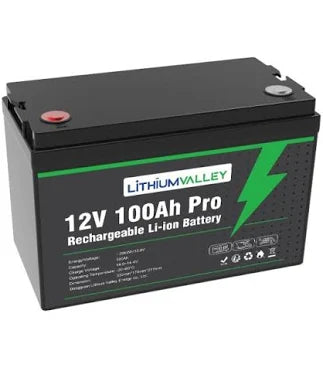 Lithium Valley 12V LiFePO₄ Lithium Battery with Bluetooth – 100Ah & 200Ah