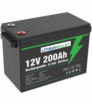 Lithium Valley 12V LiFePO₄ Lithium Battery with Bluetooth – 100Ah & 200Ah