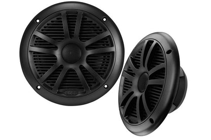 BOSS Marine Bluetooth Sound System – MGR350B + 4 × MR6B Black Speakers