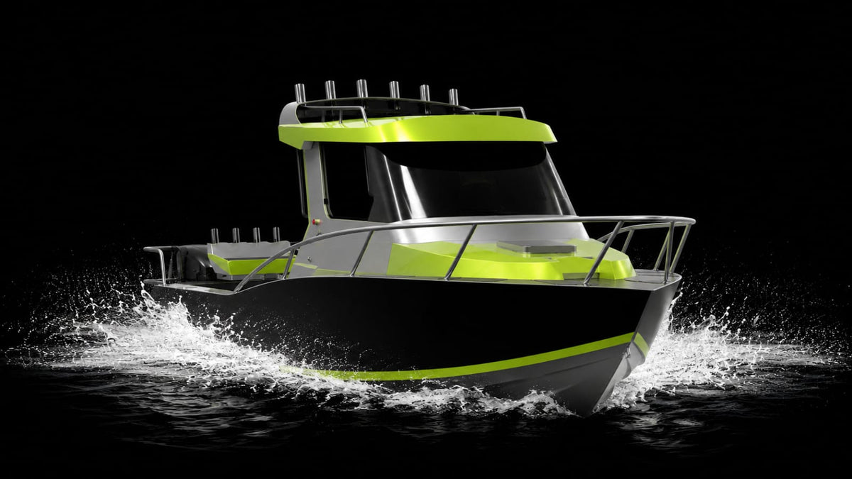 Alu-Cruiser Sea Boat (on trailer)