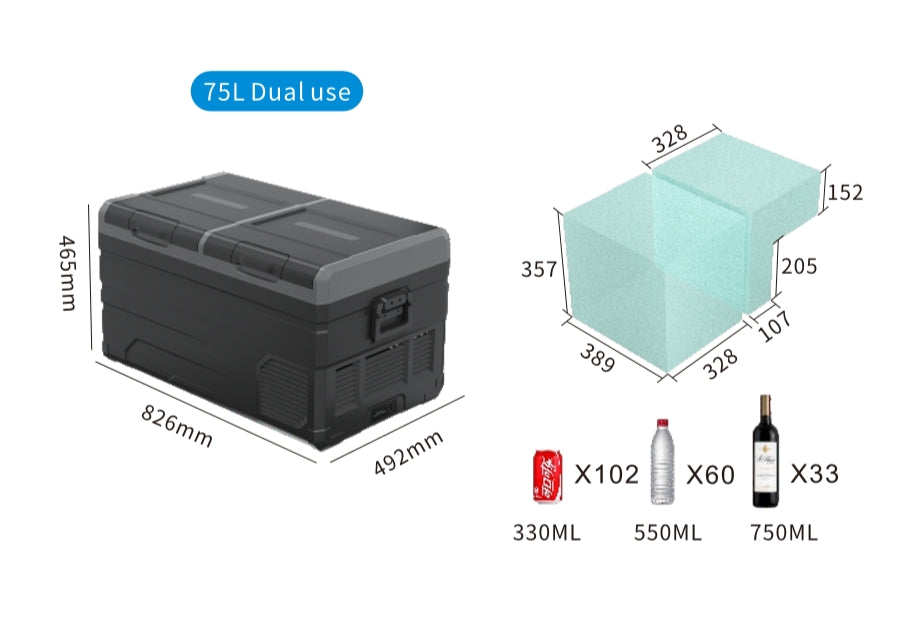 Dual-Door Fridge-Freezer 75L – Advanced Cooling for Smooth, Reliable Journeys - image 11